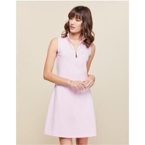 Spartina 449 Light Pink Sleeveless Quarter Zip Tennis Dress